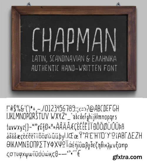 Chapman Handwritten Font - CM 264002