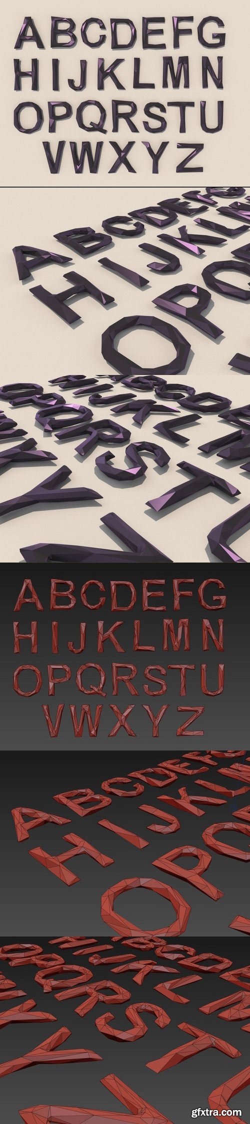 CM - Alphabet low poly 401295