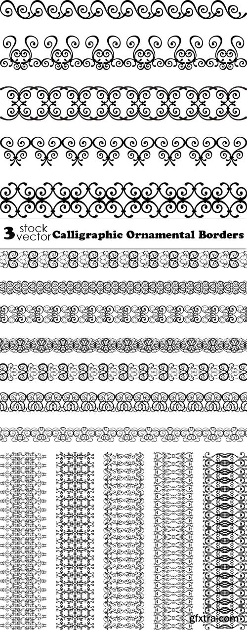 Vectors - Calligraphic Ornamental Borders