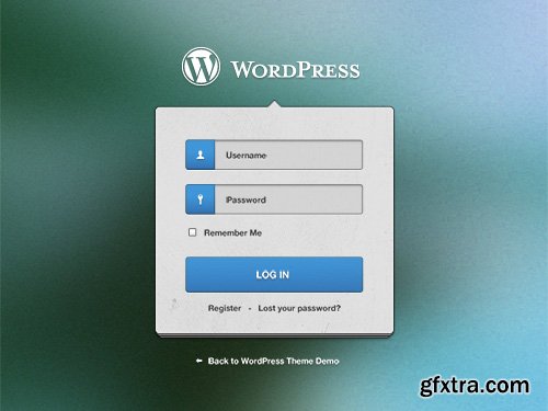 PSD Web Elements - WordPress Login 2015