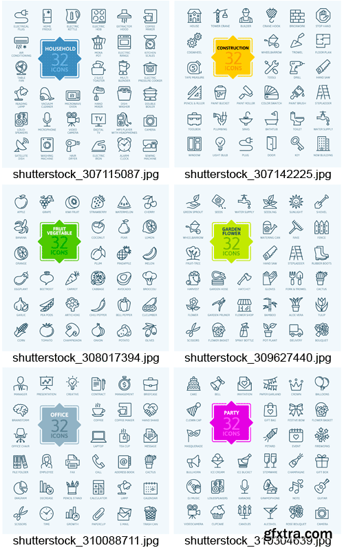 Amazing SS - Outline Web Icons, 25xEPS