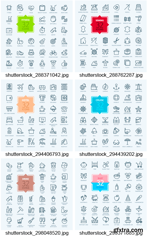 Amazing SS - Outline Web Icons, 25xEPS