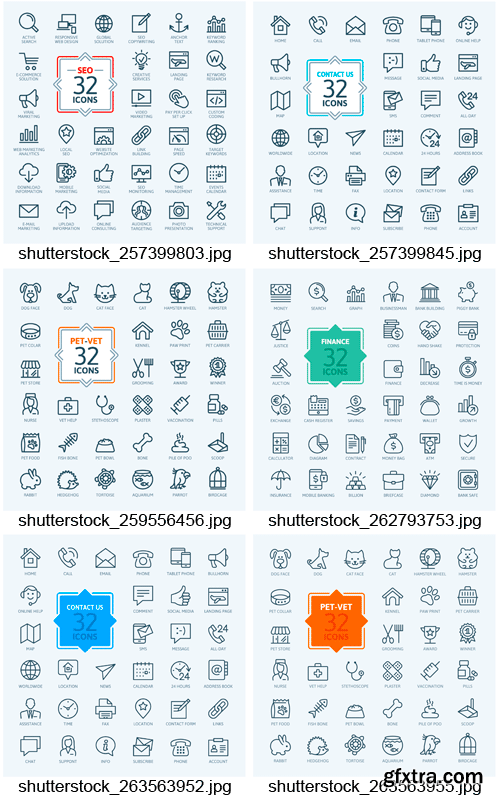 Amazing SS - Outline Web Icons, 25xEPS