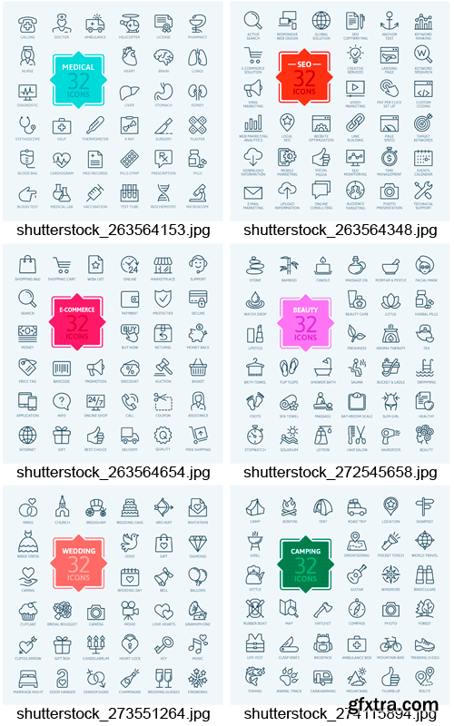 Amazing SS - Outline Web Icons, 25xEPS