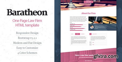 ThemeForest - Baratheon - One Page Law Firm HTML Template (Update: 23 March 15) - 9027893