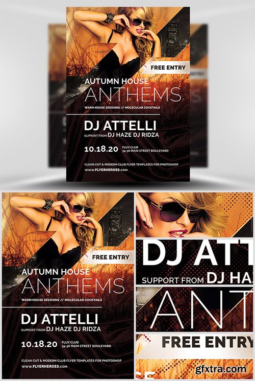 Autumn Anthems Flyer Template