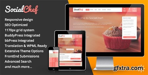 ThemeForest - SocialChef v1.22 - Social Recipe WordPress Theme - 6786673