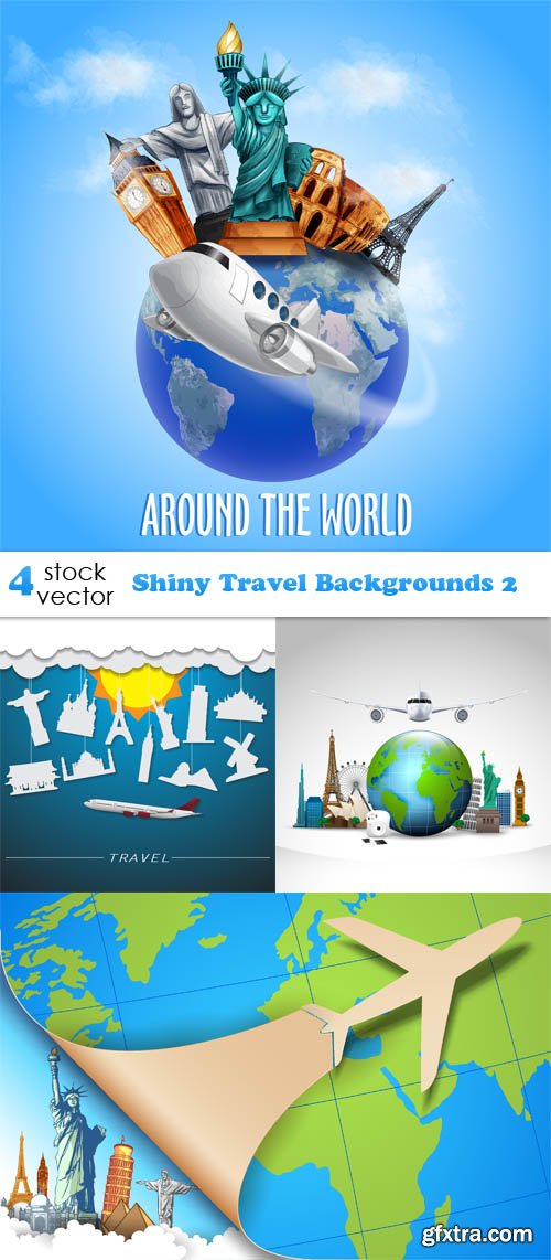 Vectors - Shiny Travel Backgrounds 2