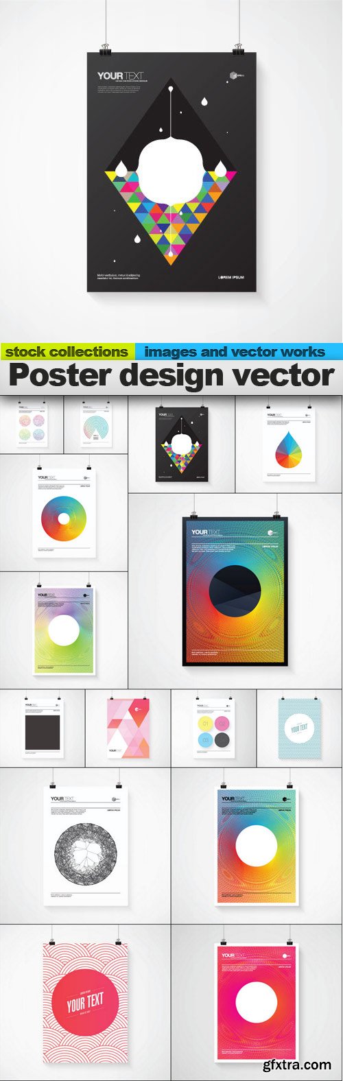 Poster design vector, 15 x EPS