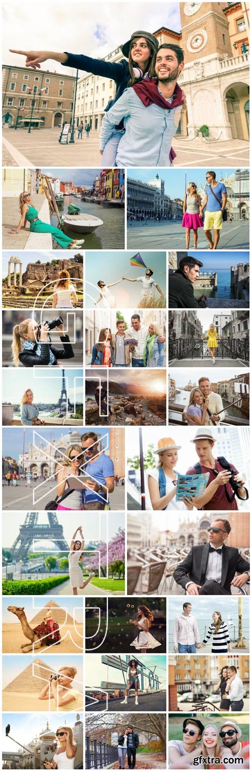 People, leisure, travel - Stock photo