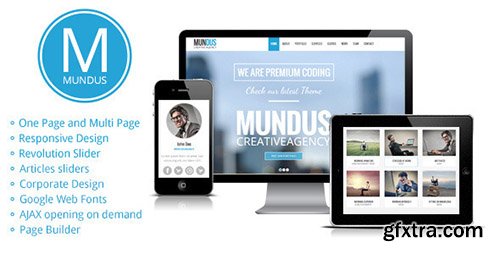 ThemeForest - Mundus v1.4 - A Business One Page Wordpress Theme - 6530166