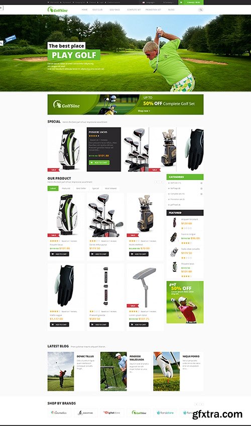 PavoThemes - Pav Golfsine - The Best Responsive OpenCart 1.5.6.x Theme