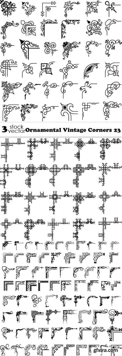 Vectors - Ornamental Vintage Corners 23