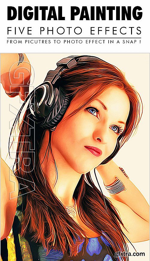 GraphicRiver - 5 Digital Painting Photo Effects 13456648