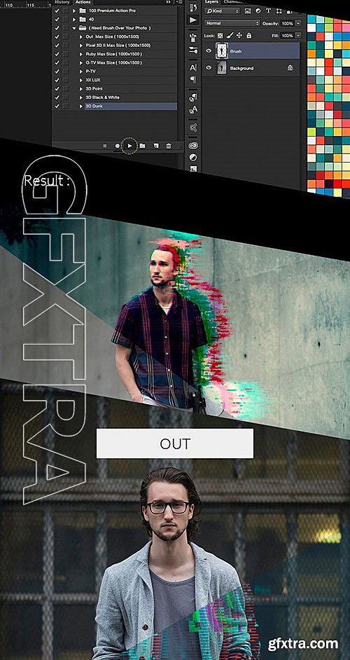 GraphicRiver - 9 Glitch Photoshop Action 13471799