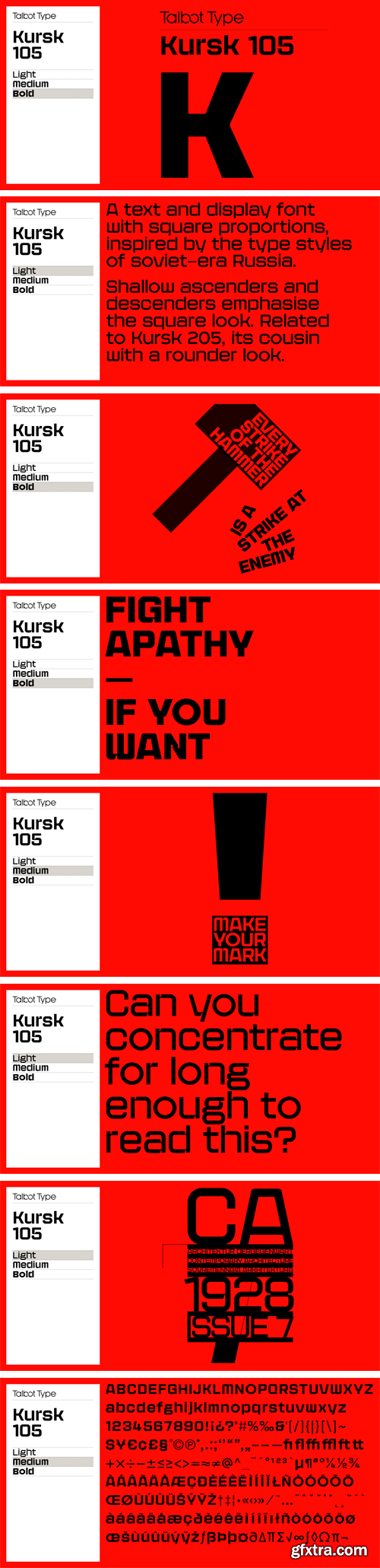 Kursk 105 Font Family