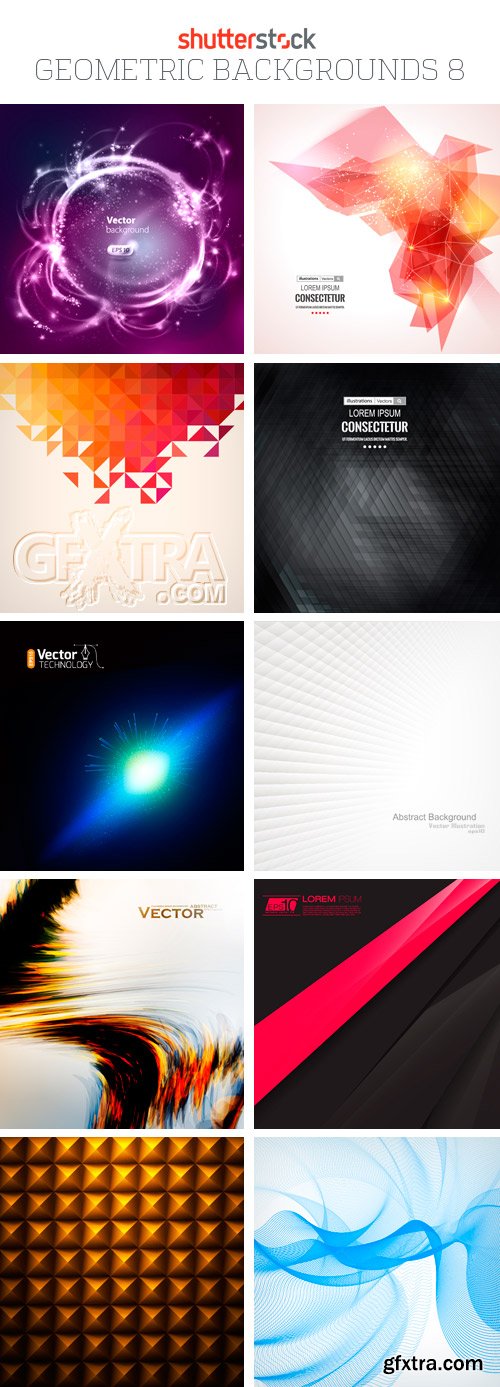 Amazing SS - Geometric Backgrounds 8, 25xEPS