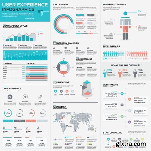 Infographics Templates & Business Elements, 30x EPS