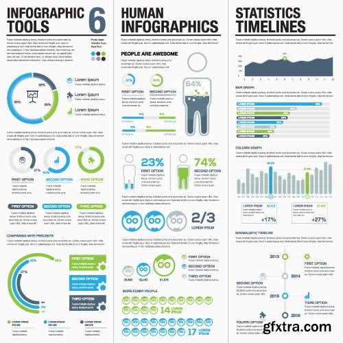 Infographics Templates & Business Elements, 30x EPS