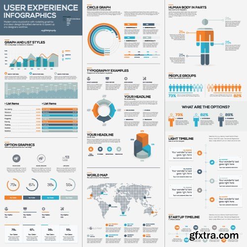 Infographics Templates & Business Elements, 30x EPS