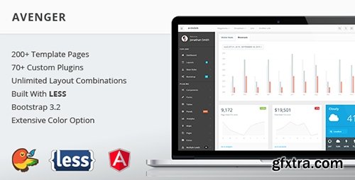 ThemeForest - Avenger v1.0 - Massive Bootstrap 3 Admin Theme - 13225007