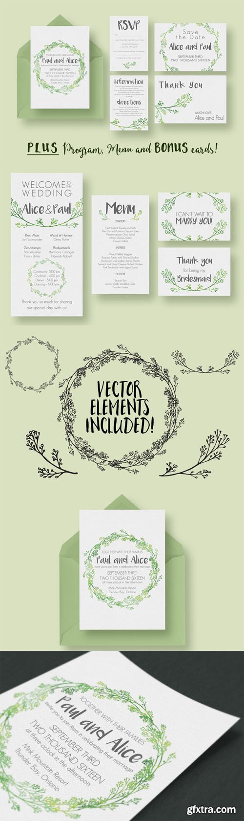 Hip Wedding Invitation Suite - CM 313959