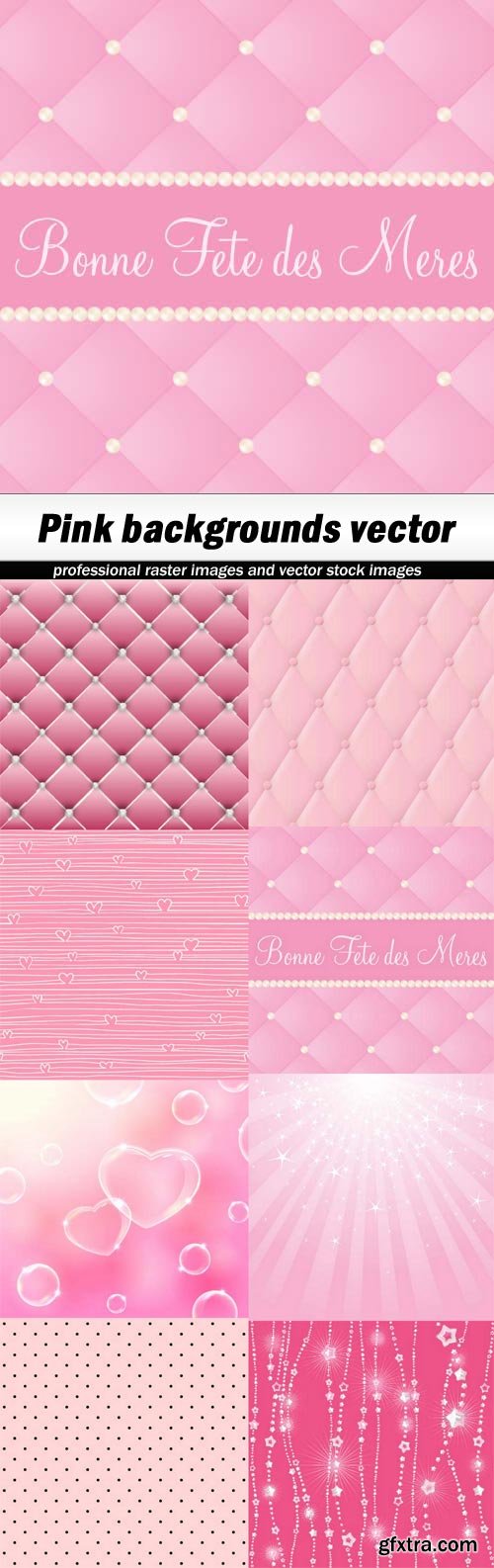 Pink backgrounds vector