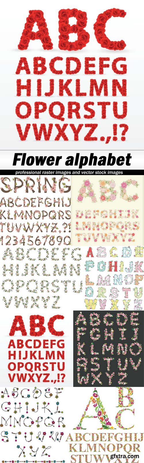 Flower alphabet