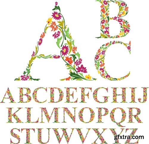 Flower alphabet