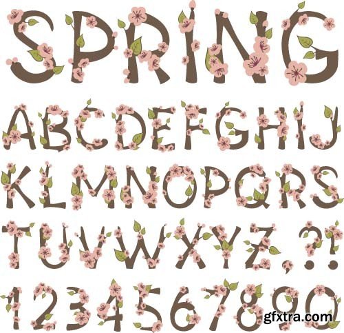 Flower alphabet