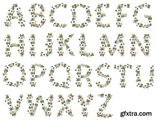 Flower alphabet