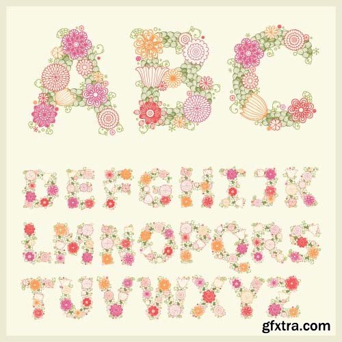 Flower alphabet