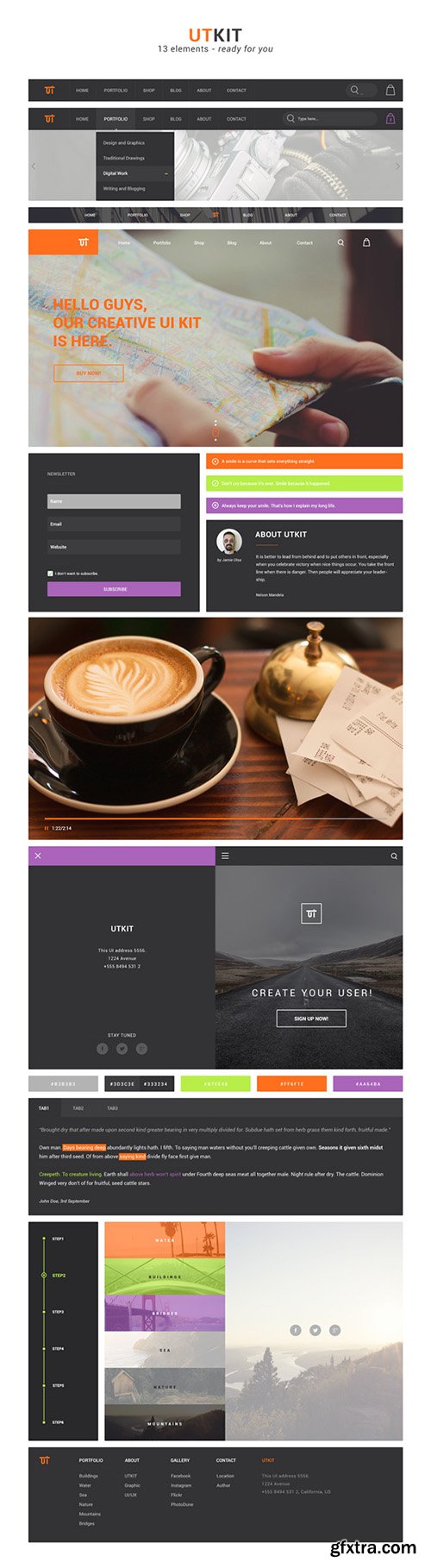 PSD Web Design - UTKIT - UI Kit 2015