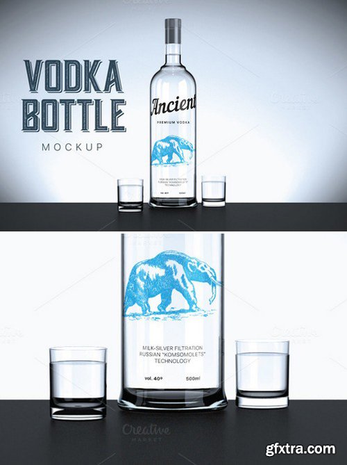 CM - Vodka bottle mockup 420852