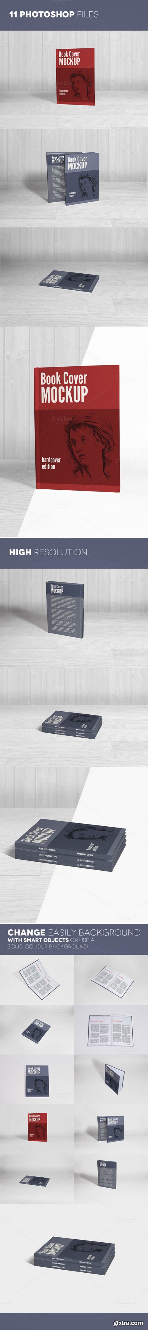 CM - Book Cover Mockups v5 - Hardcover 418715