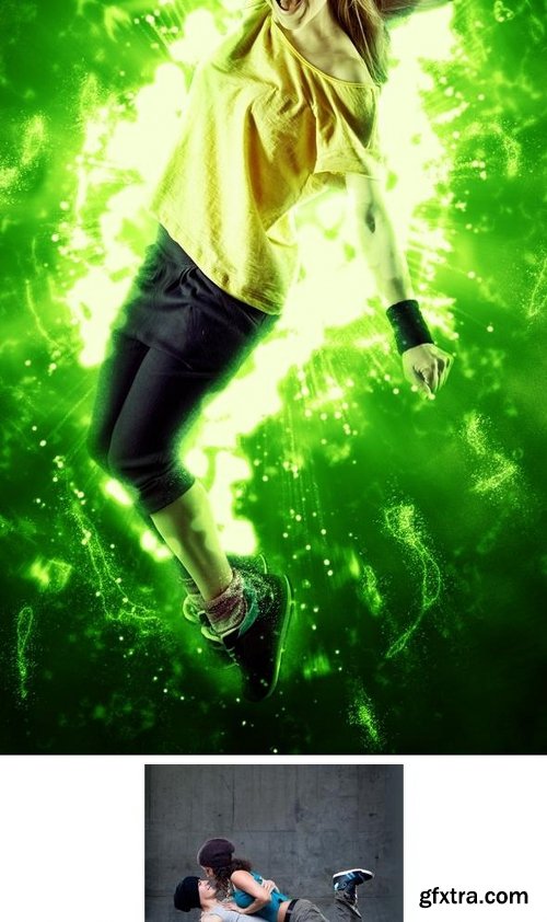 Graphicriver Energy Splash Photoshop Action 13402926