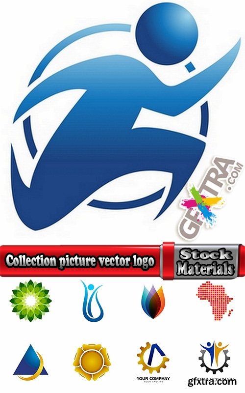 Collection picture vector logo illustration of the business campaign #15-25 EPS