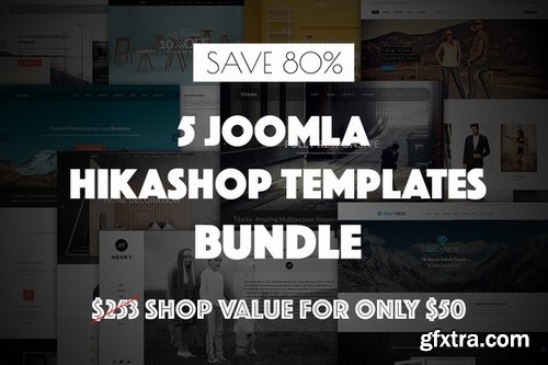 CM - 5 Joomla Hikashop Templates Bundle 276177