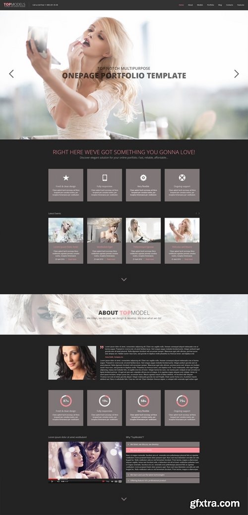 CM - One Page Parallax Bootstrap Bundle 266042