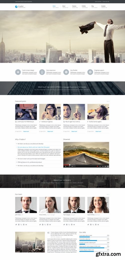 CM - One Page Parallax Bootstrap Bundle 266042