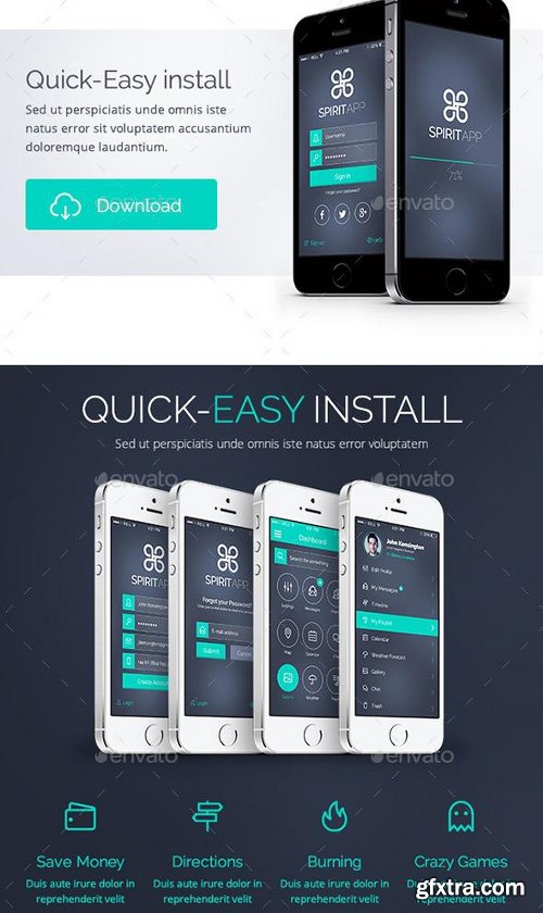 Graphicriver SpiritApp Bundle 9558347