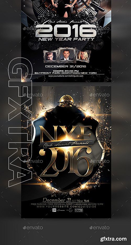 GraphicRiver - NYE Flyer Bundle V2 13468404