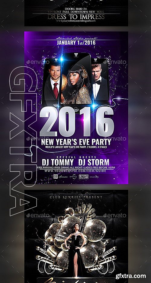 GraphicRiver - NYE Flyer Bundle V2 13468404