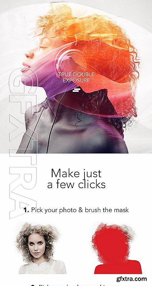 GraphicRiver - Double Exposure - Photoshop Action 13499996