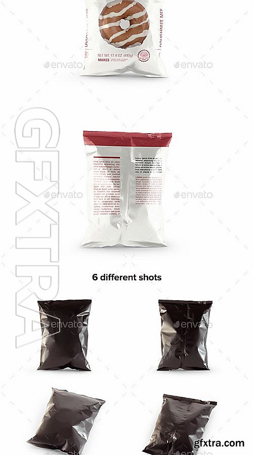 GraphicRiver - Snack Bag Pouch Mockup 13434996