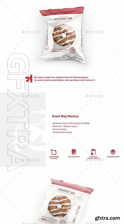 GraphicRiver - Snack Bag Pouch Mockup 13434996