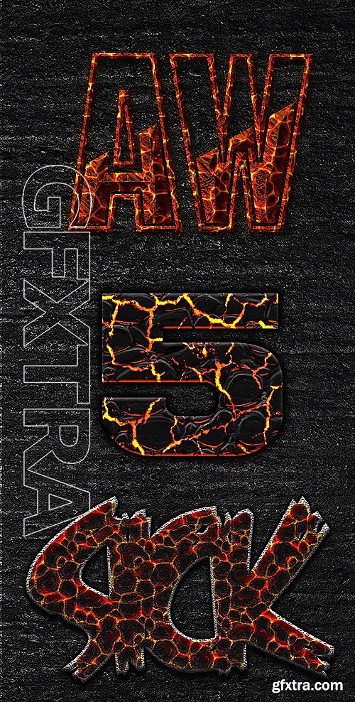 GraphicRiver - Best Burn & Lava Text Styles 2015 13494487