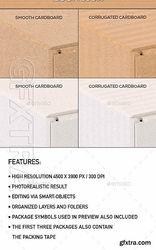 GraphicRiver - Cardboard Packages Mock-Up 13370724