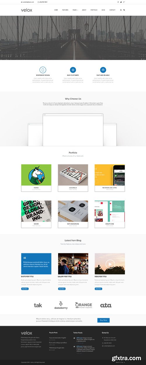 PSD Web Template - Velox