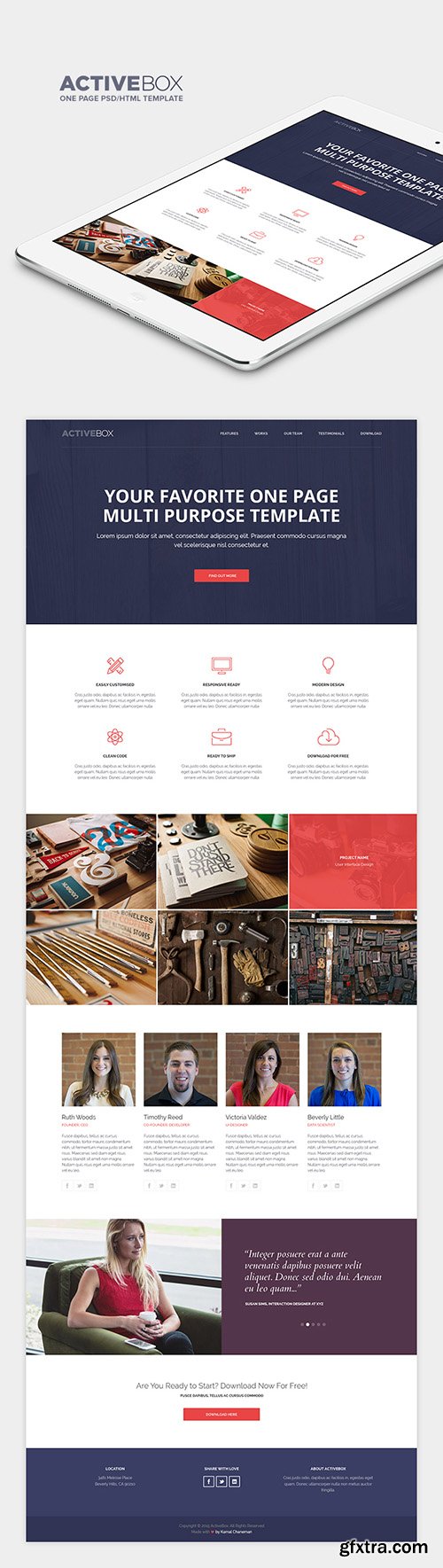 HTML & PSD Web Template - ActiveBox